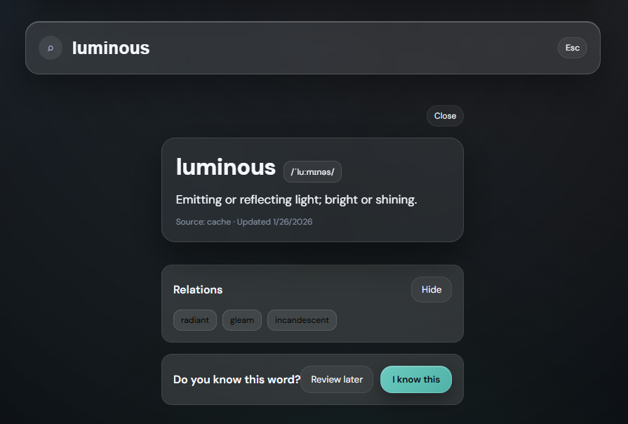 my-dict screenshot 2
