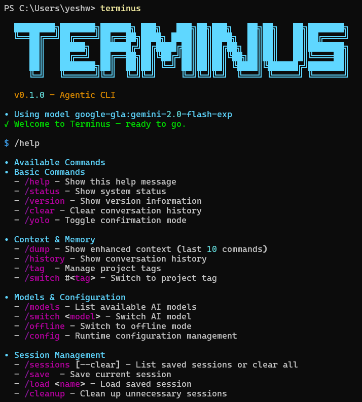 Terminus screenshot 1